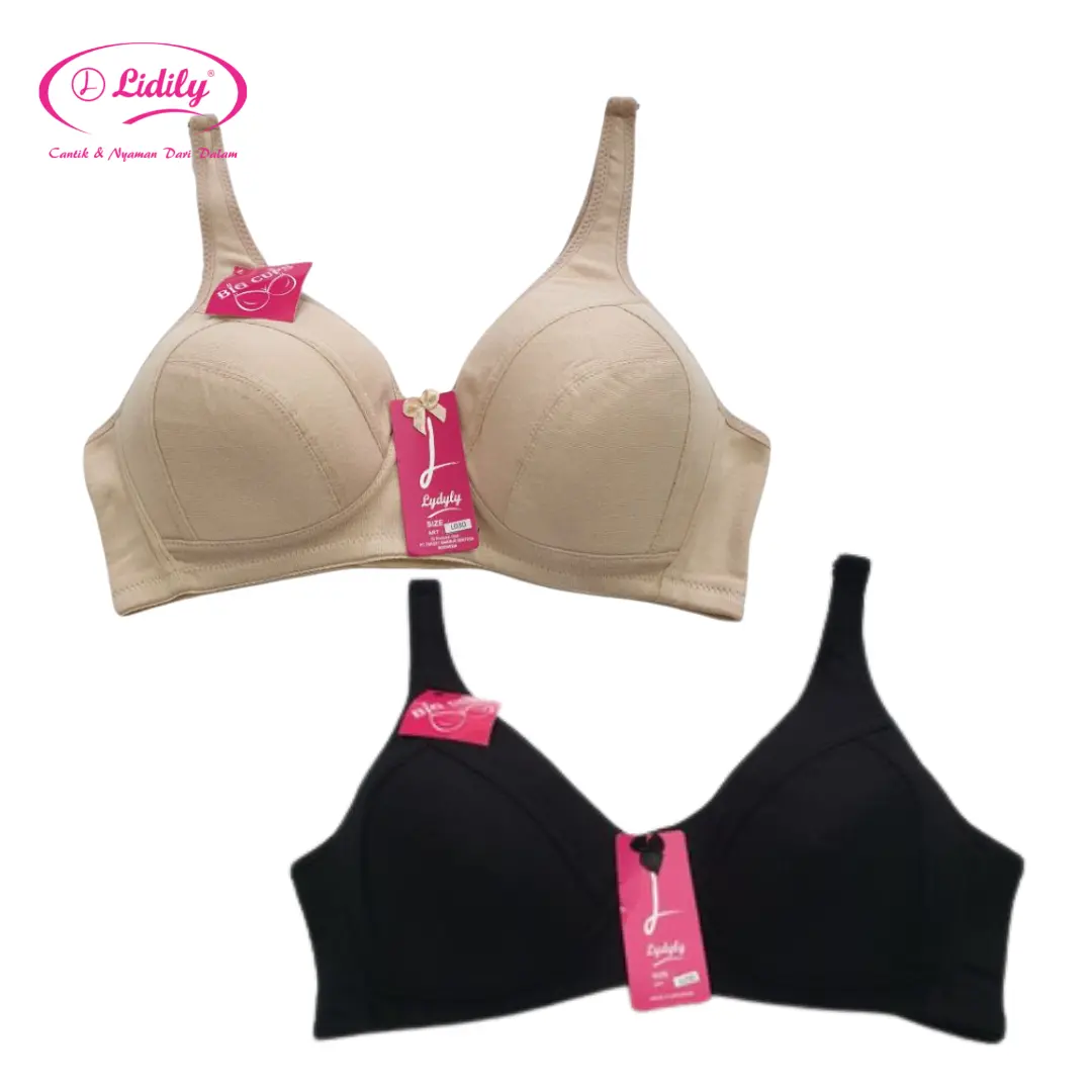 Lydyly - Bra Katun Tanpa Kawat Tanpa Busa Big Cup L030 | Bh Mama Jumbo | Underwear Jumbo Cup Besar | BH Kaos