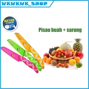 Pisau Apel Stainless / Pisau Buah / Pisau Dapur / Pisau Pengupas Plastik Steel