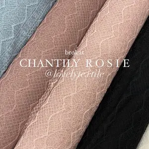 Kain Kebaya Brokat Kain Brukat Salur Chantily Rosie