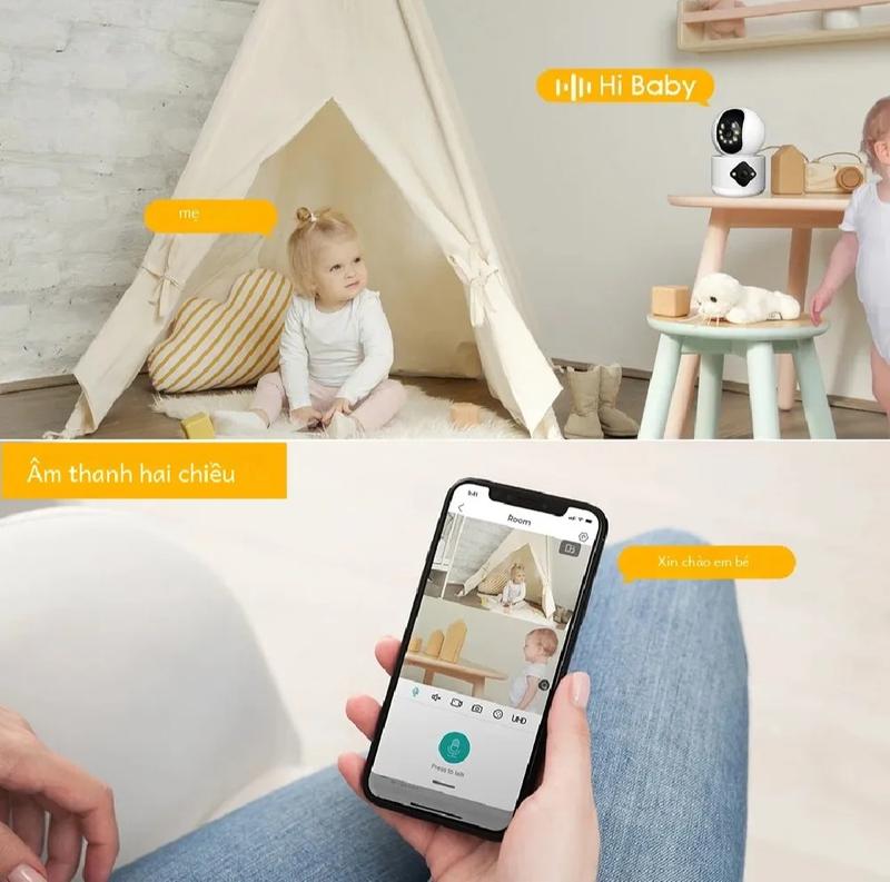 Product Introduction of (tặng chân đế)camera kép wifi 4mp 2k quay 360,đàm thoại 2 chiều, theo dõi chuyển động,nhìn đêm có màu. camera khupho Chụp Ảnh Đèn đếm imou 3