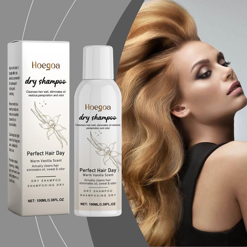 Hoegoa Dầu Gội Khô Xịt Vanilla Sửa Chữa Nhẹ Nhàng cho Tóc Xù Dễ Chăm Sóc Tóc…