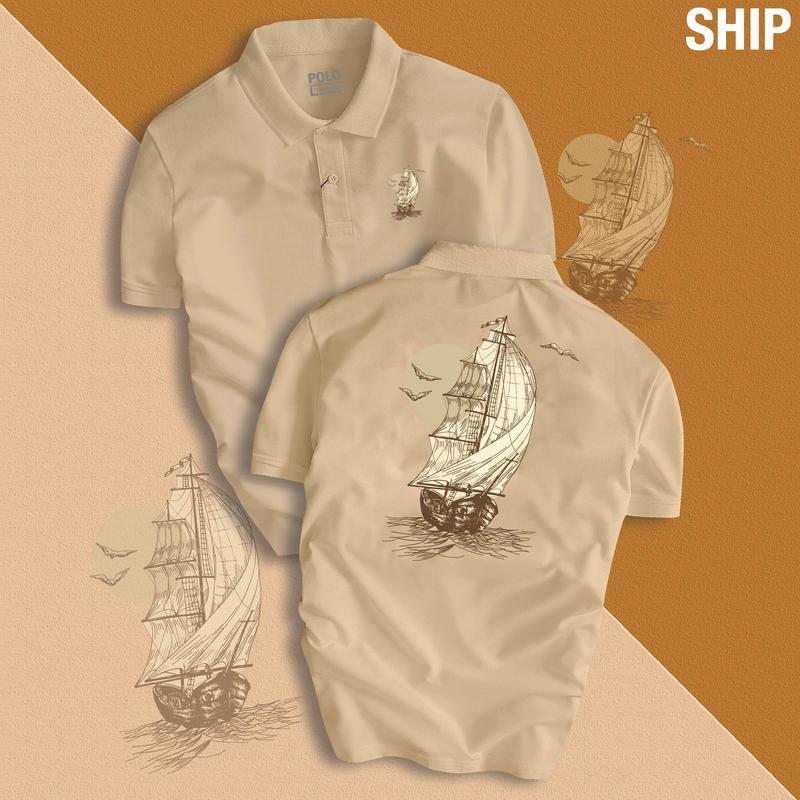 Áo Polo THUẬN BUỒM XUÔI GIÓ nam nữ ý nghĩa - SHIP Menswear Top Có Cổ GMV 0