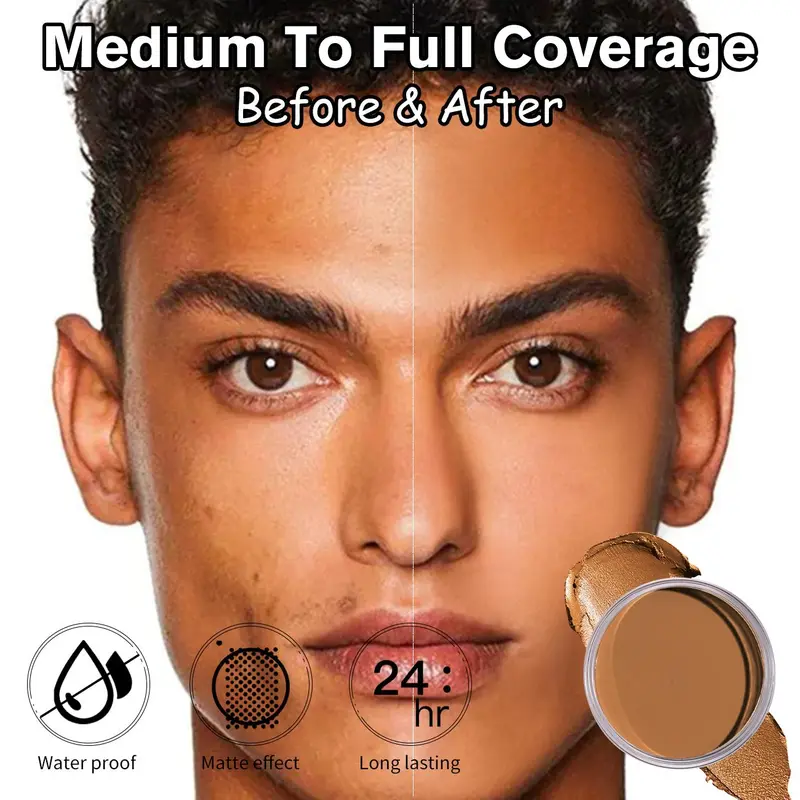 Long Lasting Bronzer Cream, 1 Box Facial Compact Bronzing Cream, Easy to Apply with Buildable Coverage, Contouring Cream for All Skin Tones, Valentine's Day Gift 4