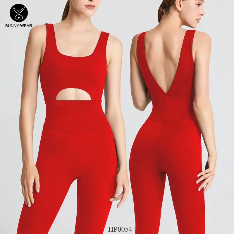 Jumpsuit tập yoga, dance, gym, khiêu vũ thể thao khoét lưng  sang chảnh Sport Chạy Bộ HP0054