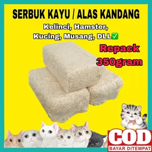 Serbuk Kayu Hamster Kelinci Kucing 350g Serbuk Kayu Kelinci Serbuk Kayu Marmut Alas Kandang Hamster / Serbuk Kayu Kandang Hamster / Kebutuhan Hamster