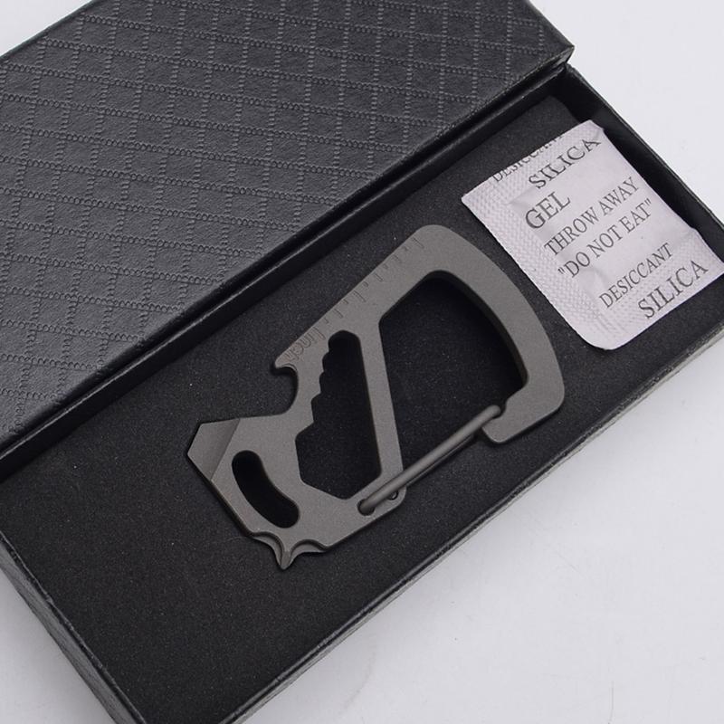 for Titanium Alloy for Key Holder for Key Ring Camping Bottle Hook Keyring  Mult 8