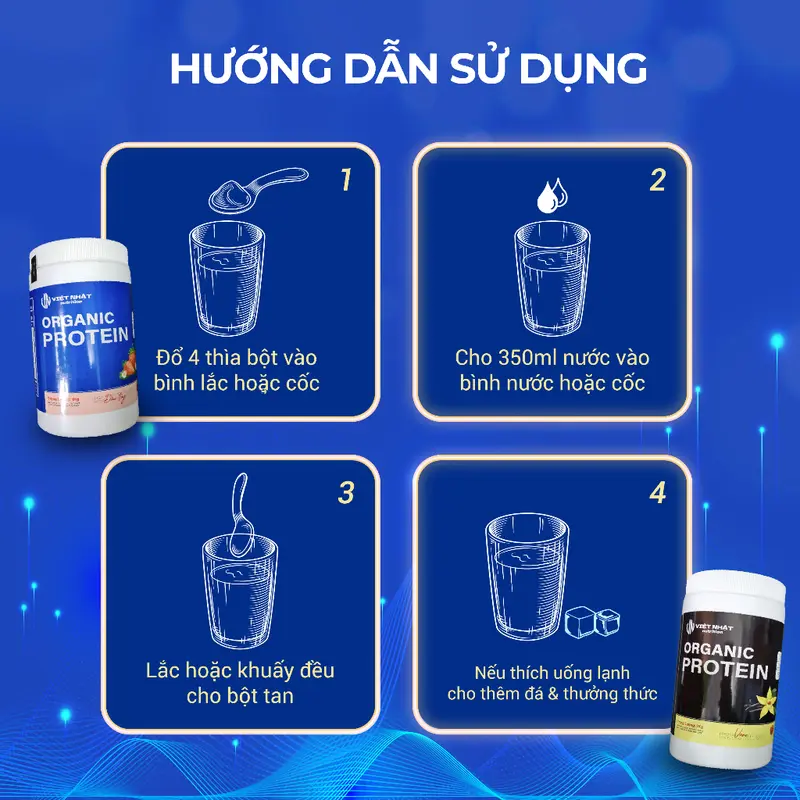 (Combo 2 hộp ) Sữa hạt Organic Protein Việt nhật nutrition 3