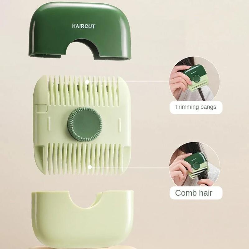 Product Introduction of Multifunctional Comb With Stainless Steel Blades Bangs Trimmer Girls Broken Hair Bifurcation Thin Special Haircut Styling Tools Haircare Adjustable 21