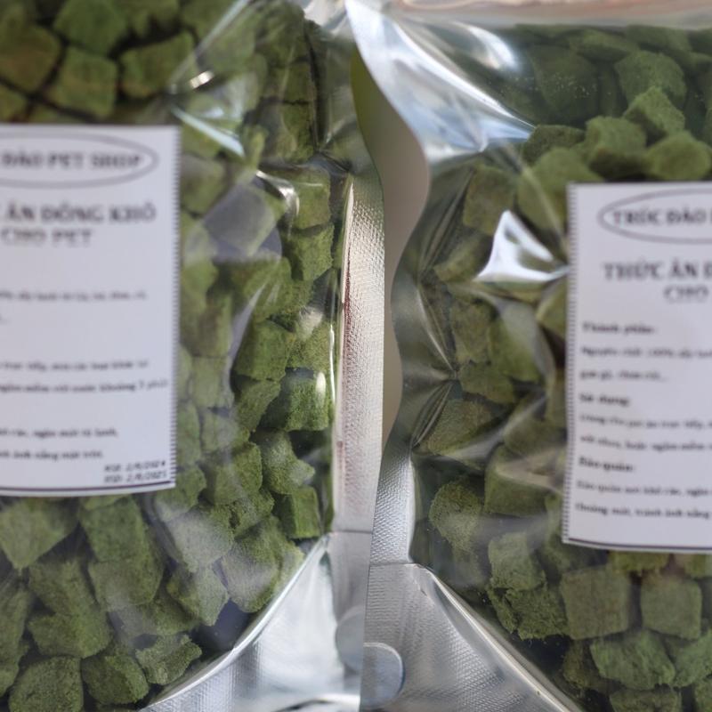 Viên cỏ mèo mix gà loại mềm, thức ăn viên cỏ lúa mạch khô cho mèo - giúp tiêu búi lông, khỏe răng 5