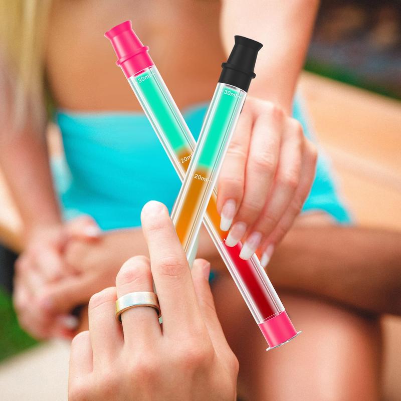 Shot Straw Set, 1 Set Including 2 Shot Straws & 2 Liquor Pourers & 2 Lanyards & 2 Brushes, Portable Shot Straws for Drinks 8