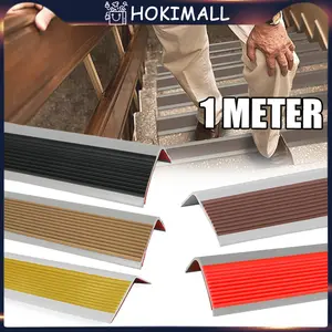 Karet Ujung Tangga Lis Tangga Pengaman Anti Slip Type L Import Stepnosing Karet Dengan Perekat 3M