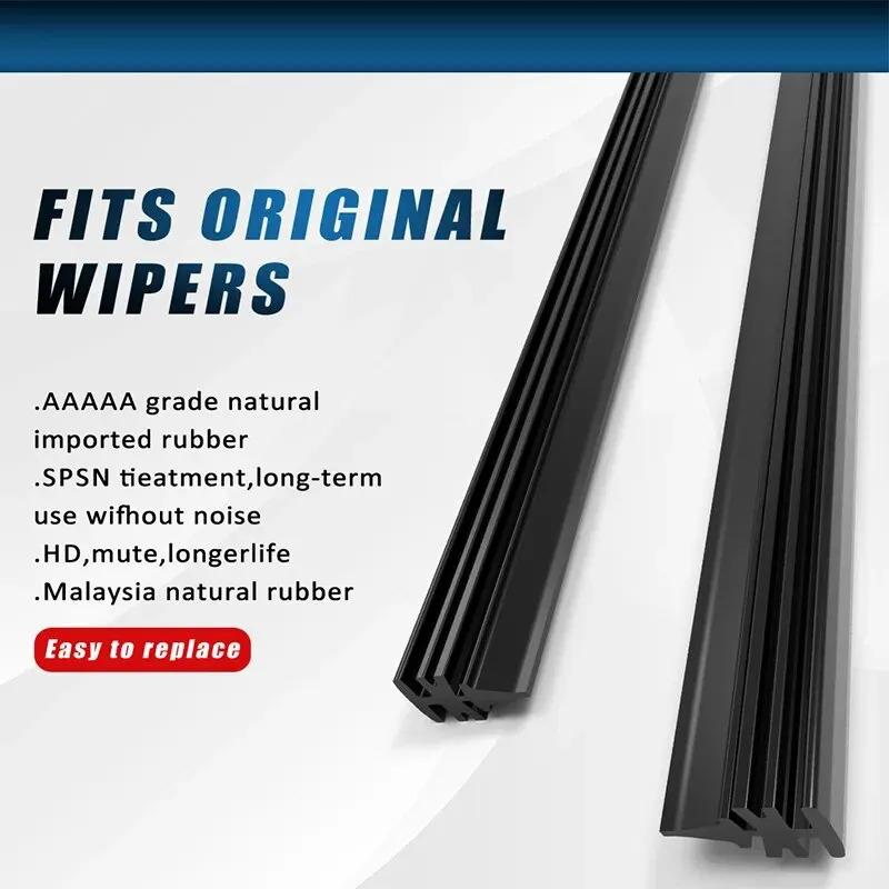 6mm Car Wiper Blade Refill Strips Car Wind Hero Rubber Strip Wiper 14 "16" 17 "18" 19 "20" 21 "22" 24 "26" 28 "Frameless Wiper Accessorie 4