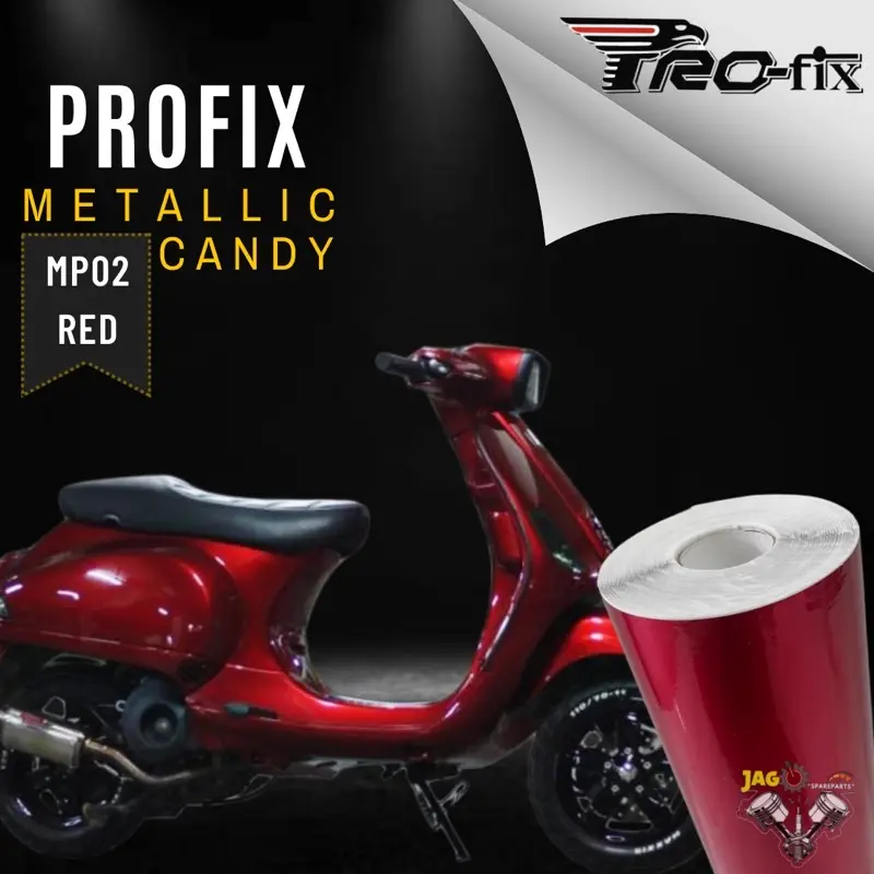 Profix Merallic Skotlet merah maroon metalik candy glossy profix vinyl premium - Shop ...