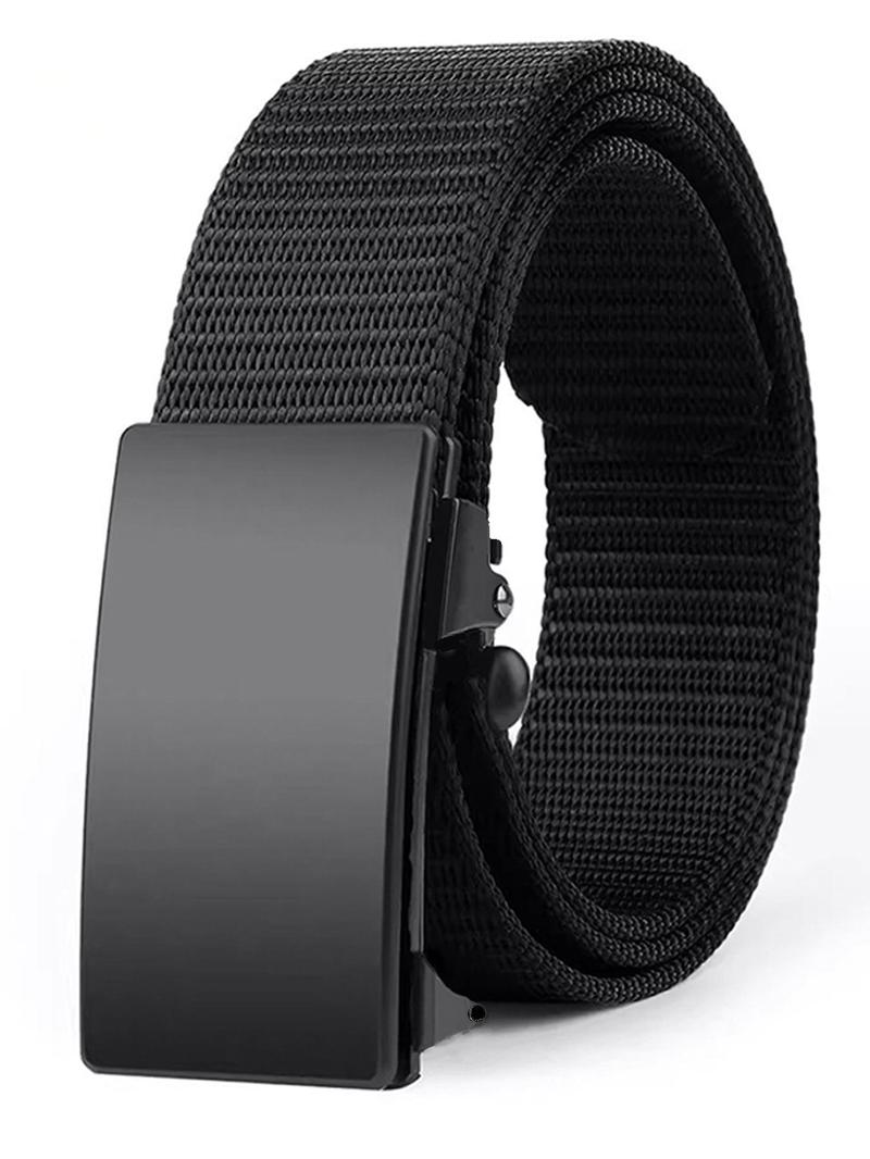 Product Introduction of Men's Automatic Buckle Tape Belt, Adjustable Tape Belt, Portable Sportive Belt, Fashionable Waistband for Outdoor Sports, Casual Waistband for Jeans Trousers 0