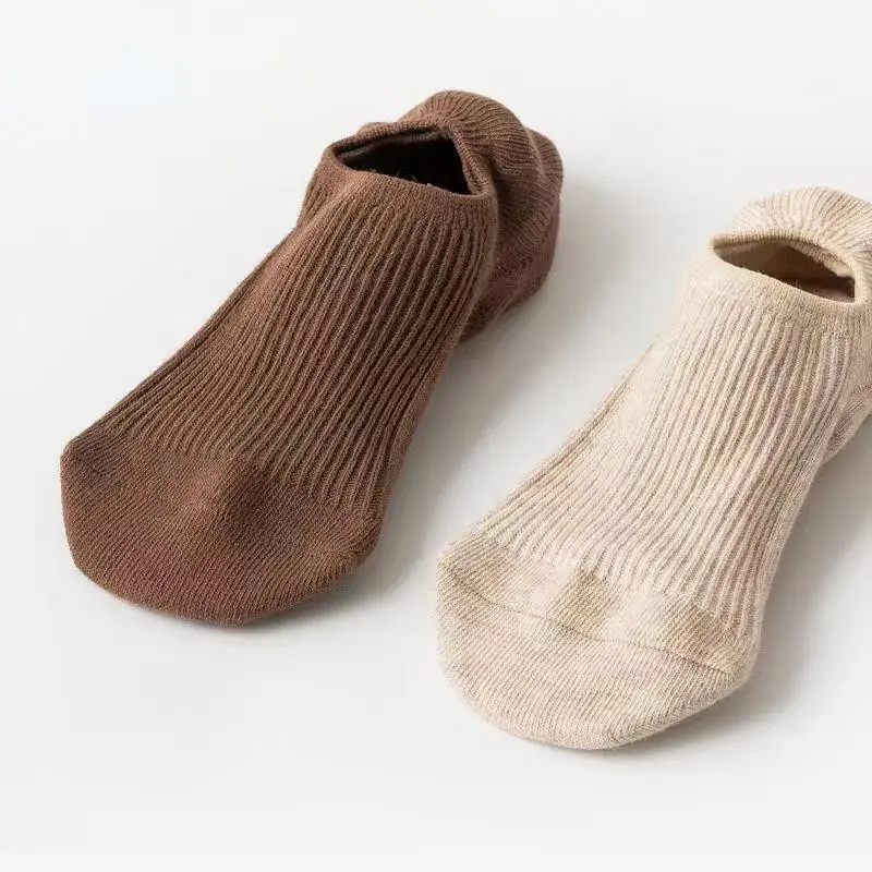 Tất Thuyền Cotton, Dành Cho Nữ, Chất Lượng Cao, Màu Pastel, Thoáng Khí, Tất Cổ Thấp Vô Hình