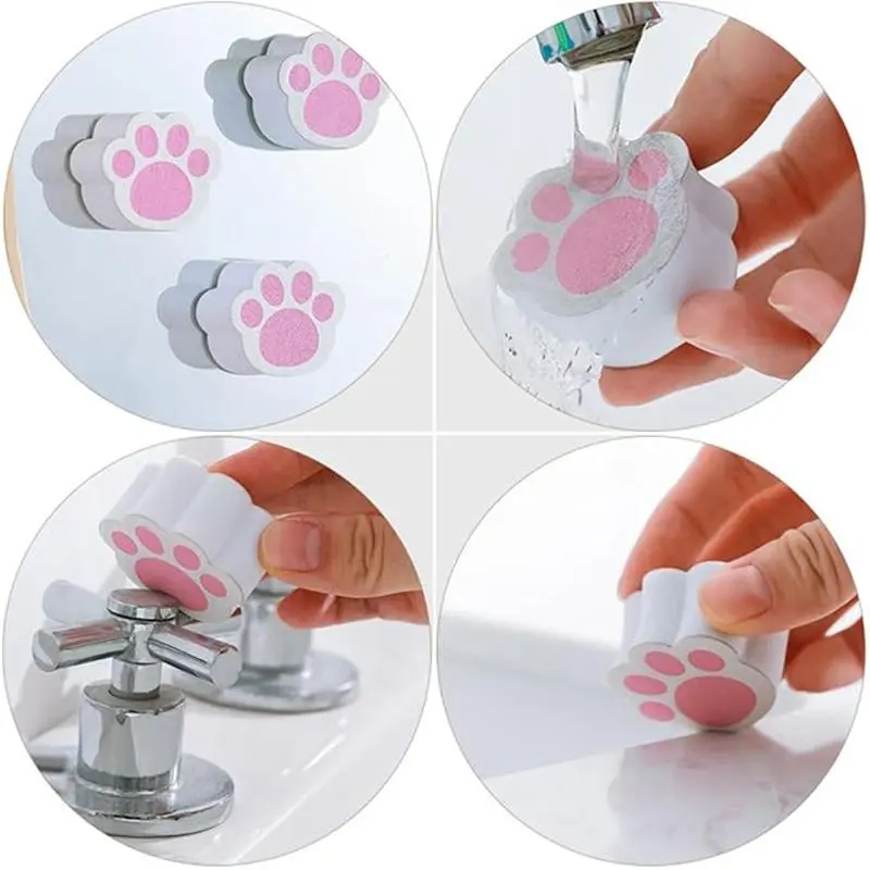 Paw Shaped Cleaning Sponge, 2 Counts/set Instantly Removing Stains Cleaning Sponge, Bathroom & Toilet Cleaning Sponge, Home Care Supplies 8