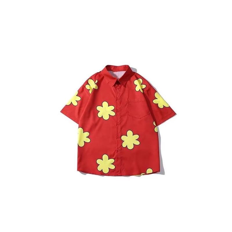 Áo Sơ Mi In Họa Tiết Thường Ngày Cho Nam, Thời Trang, Unisex, Áo Sơ Mi Có Cúc…