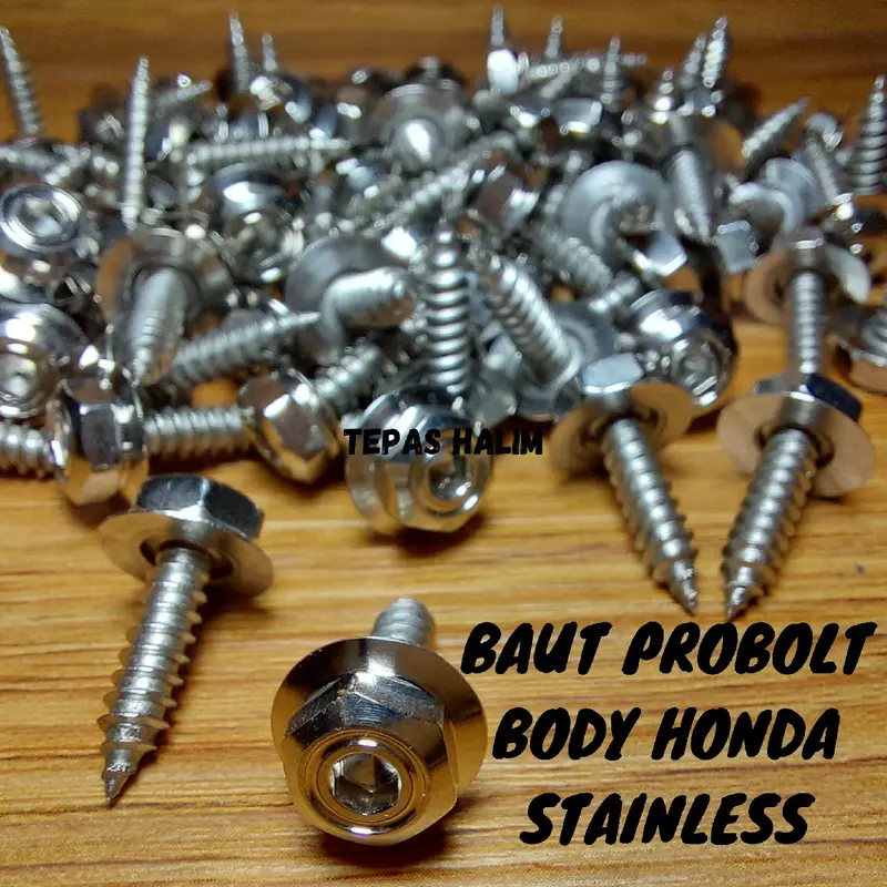Baut Probolt Body Honda Yamaha Bahan Stainless 2 Kunci Anti Karat 1