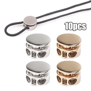 10pcs Stopper Tali Hoodie Compo Dua Lobang Polos Adjuster 14mm