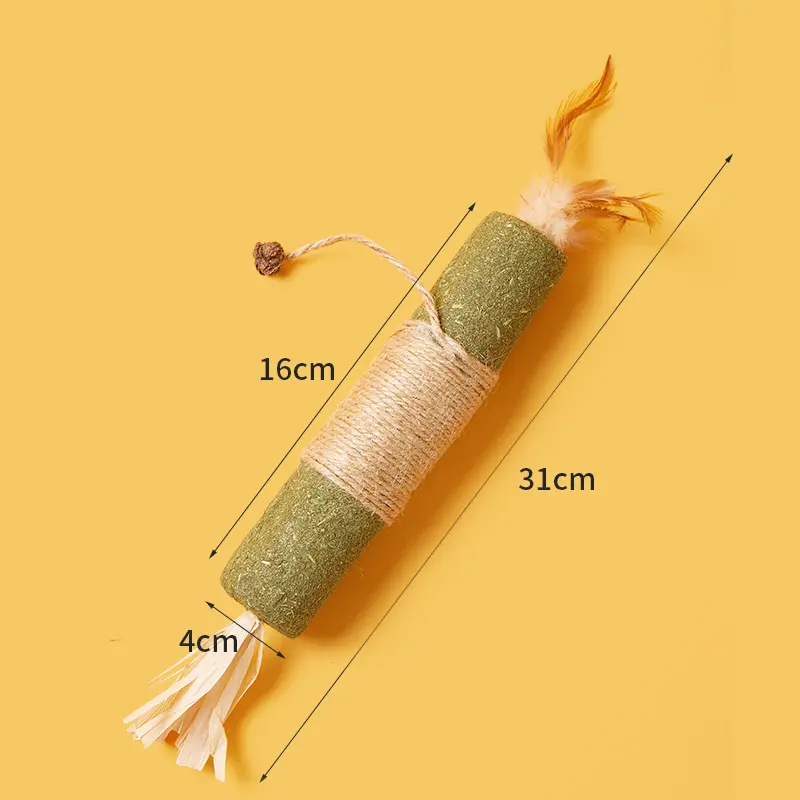 Cat Molar Stick Cat Toy Self-Happy Relieving Boredom Teasing Cat Stick Scratch-Resistant Catnip Ball Cat