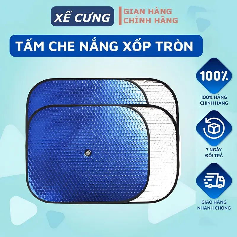 Tấm Chắn Nắng Kính Ô Tô, Tấm Che Nắng Ô Tô, Che Nắng Ô Tô - Loại Dày -Chống Nóng Hiệu Quả 0