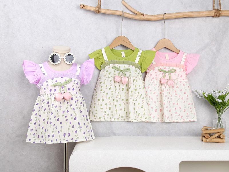 Product Introduction of Váy Hoạt Hình Mùa Hè, Cho Bé Gái, Phong Cách Mới 2025, Váy Cotton Tay Lửng Cho Trẻ Mới Biết Đi, Váy Công Chúa Cho Trẻ Em, Quần Áo Trẻ Em 1