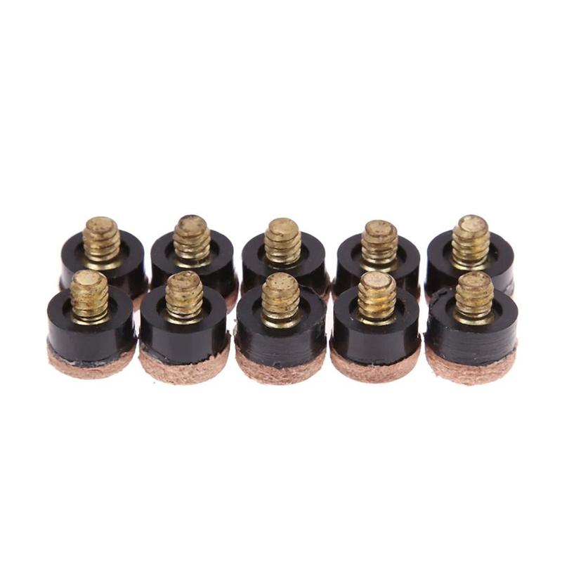Product Introduction of 20Pcs Durable Snooker Pool Billiards Cue Tips Pole Repair Accessories Replacement Parts Billiards Tip 10/11/12/13mm Screw In Billiards Cue Head 16