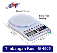 Gambar Timbangan Kue Dapur Digital 5 KG GSF G 4505 / Timbangan Digital 5 Kg dari Home Appliance Gresik Kab. Gresik 2 Tokopedia