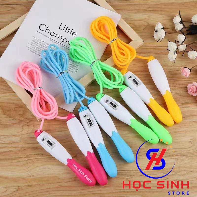 Dây Nhảy Cán Nhựa Có Đếm Số Vòng Nhảy 9303 (Giao Màu Ngẫu Nhiên) Nam, Nữ