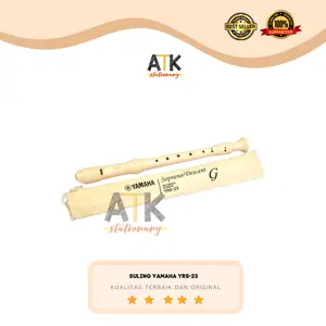 Suling Recorder YAMAHA Soprano Sopran Descant Original YRS-23 atk Anak