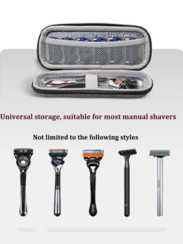 Manual Razor Storage Box, Durable Lightweight Razor Storage Bag, Portable Travel Organizer for Women, Travel Essentials 2