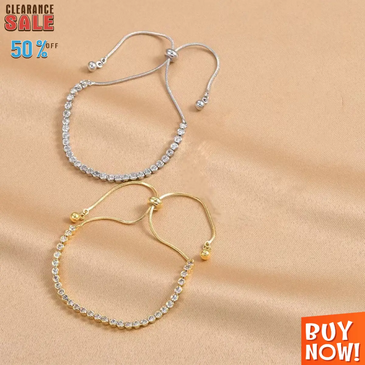 2025 Ready Stock Zircon Bracelet for Women Summer Niche Design Minimalist Style Adjustable Bracelet Advanced Design Sense New Style Men