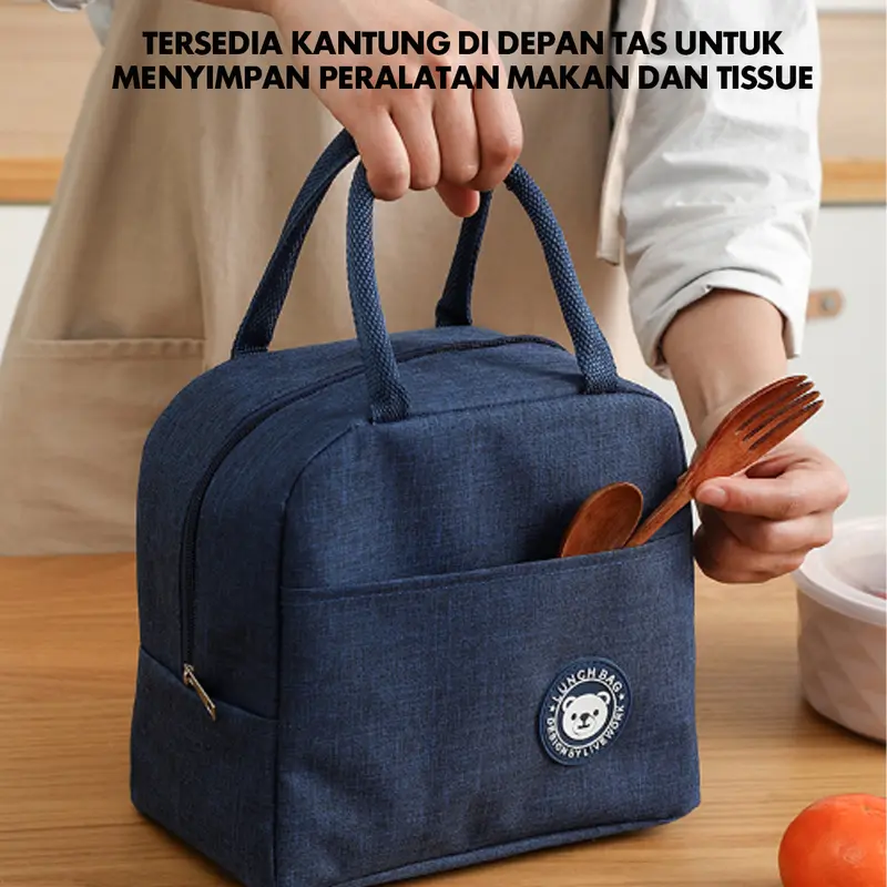 TAS BEKAL ANTI AIR | LUNCH BAG | TAS BEKAL | THERMAL INSULATION LUNCH BAG Makanan 2