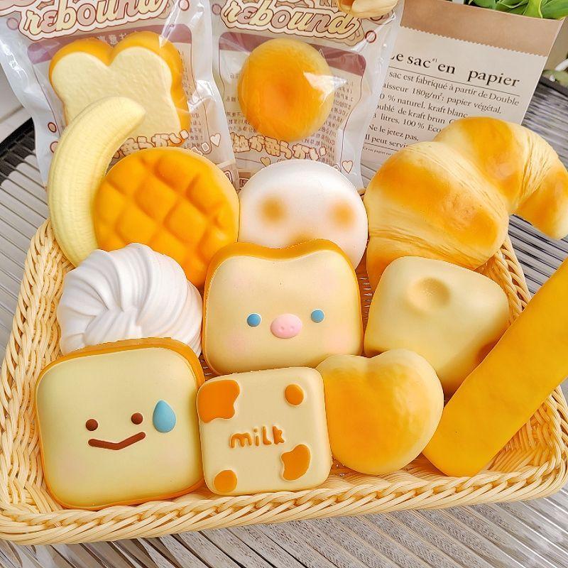 Mainan Squishy Makanan, Roti Roti Bakar Kek, Sesuai untuk Kekuatan ...