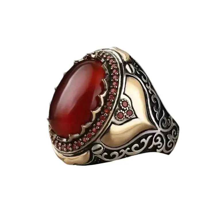 2024 New Fashion Creative Personality Ring round Exquisite Ring