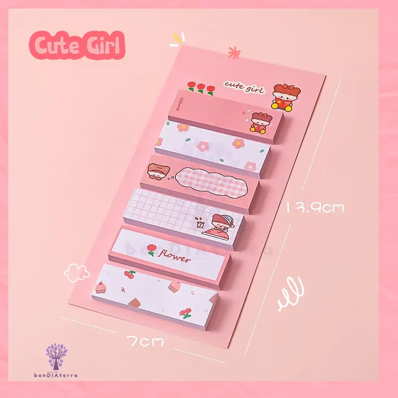 Bandiaterra A0916 Label Memo Pad Sticky Notes 120 Sheets 4