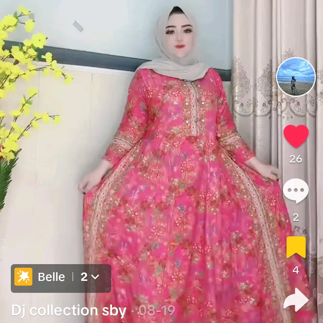 gamis hindi azizah cantik