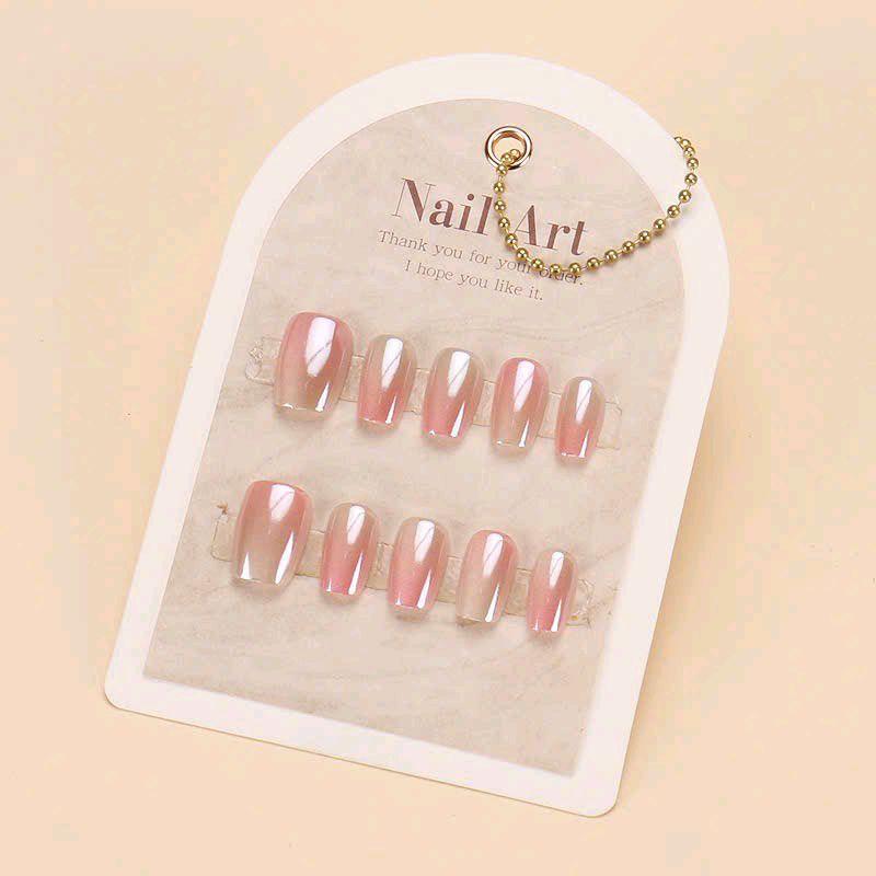   Mã Đ57  nailbox FORM NGẮN hiệu ứng mắt mèo đính đá biti nail 