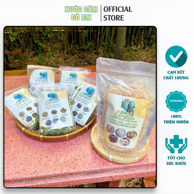 [Tặng 500Gram Rong Sụn] Combo 5 Set nước sâm lục vị thanh nhiệt nước sâm Cô Em - mỗi set nấu 10L nước Trà chè