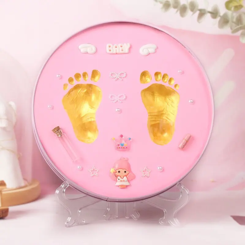 Hộp in dấu chân tay bé (20x20cm) lưu giữ kỉ niệm bé 4
