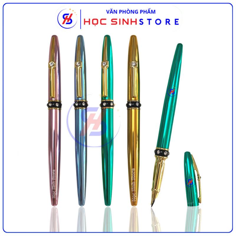 Bút Máy Luyện Chữ Đẹp Ngòi Kim Tinh Lá Tre Ouguwen-873 Nét Thanh Đậm Cao Cấp ( Màu ngẫu nhiên) - Không Có Sẵn Mực