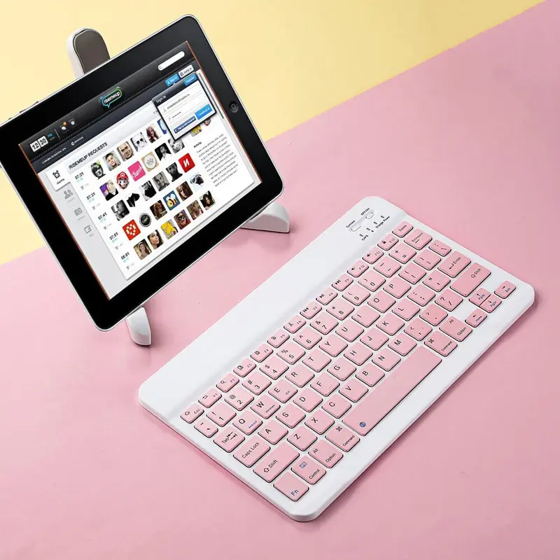 Bàn phím và chuột Bluetooth không dây Tương Thích Với IOS / Android / Microsoft ban  phim 7
