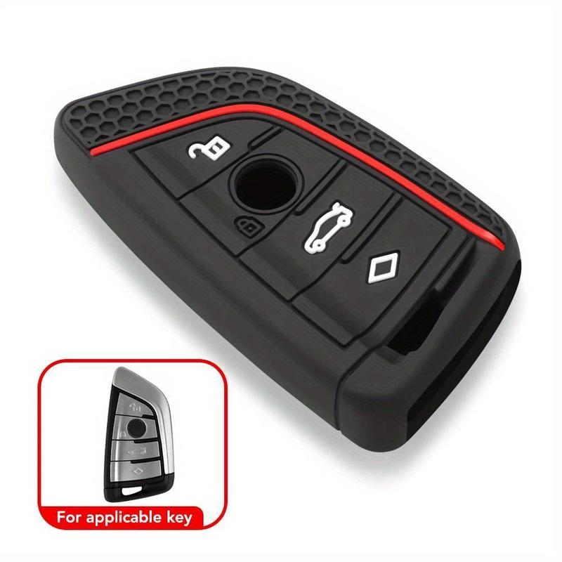 Product Introduction of Silicone Car Key Case, Car Key Protector, Keychain Key Case for BMW X1 X3 X4 X5 X6 Series 1 2 3 5 7 G20 G02 G05 G31 G23 F34 F15 F40 IX3 Smart Key 11