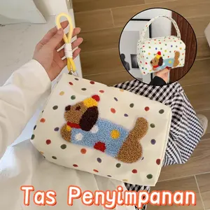 Tas Kosmetik/ Tas Riasan Gaya/as Perlengkapan Mandi Travel Jinjing/Tas Riasan Anjing Polka Dot/T Tas Perlengkapan Mandi Portabel / Kelas Atas / Penyelenggara Perawatan Kulit / Perjalanan