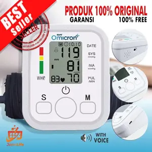 Taff Omicron Tensimeter Digital Alat Tensi Darah / Pengukur Tekanan Darah / Blood Pressure Monitor / Sphygmomanometer BW3205