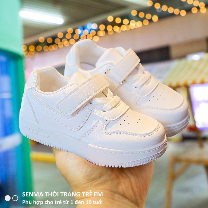 SENMA Giày trắng cho bé trai 1 tuổi đến 7 tuổi