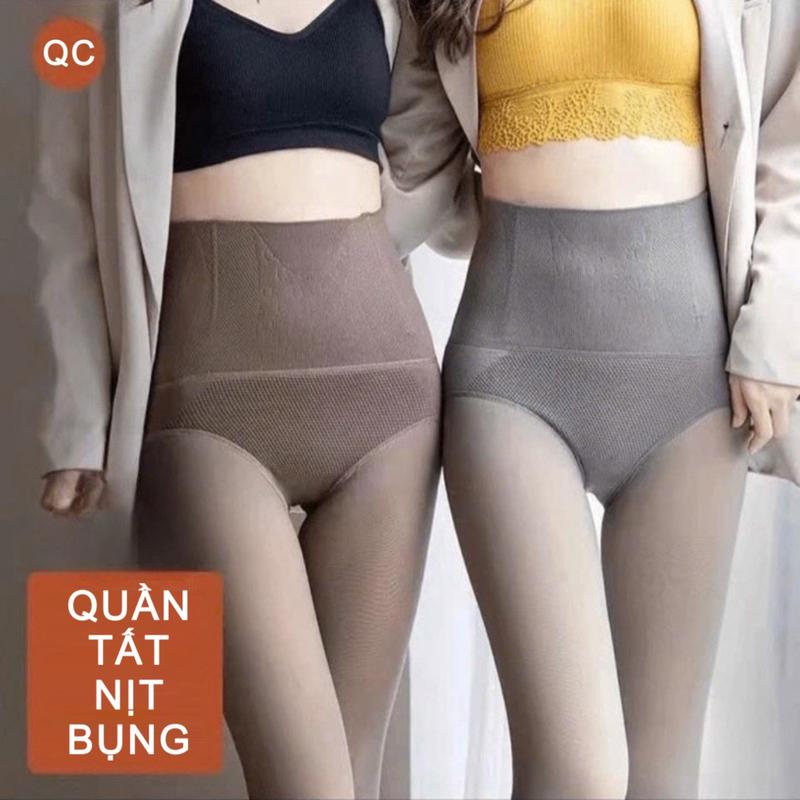 Quần Tất Nịt Bụng Hàng QC cao cấp có 2 lựa chọn quần tất mỏng 80gr và dầy lót nỉ lông 260gr hiệu ứng 3D hỗ trợ nâng mông công nghệ dệt kim 1080 hiện đại cho Nữ quantat