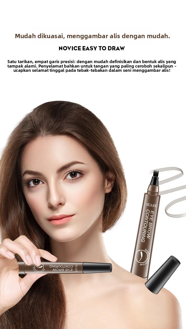 SUAKE Pensil Alis Definisi Jelas Empat Cabang Tahan Lama Tidak Luntur Tahan Air & Keringat Mudah Dikendalikan untuk Pemula SUAKE Pensil Alis Definisi Jelas Empat Cabang Tahan Lama Tidak Luntur Tahan Air & Keringat Mudah Dikendalikan untuk Pemula