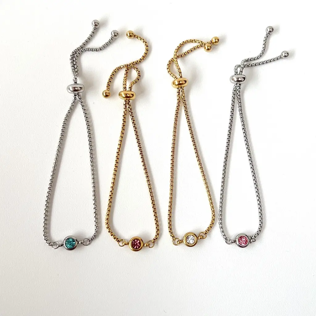 Sweetbling • Anti Karat • Hera Birthstone Drawstring Bracelet