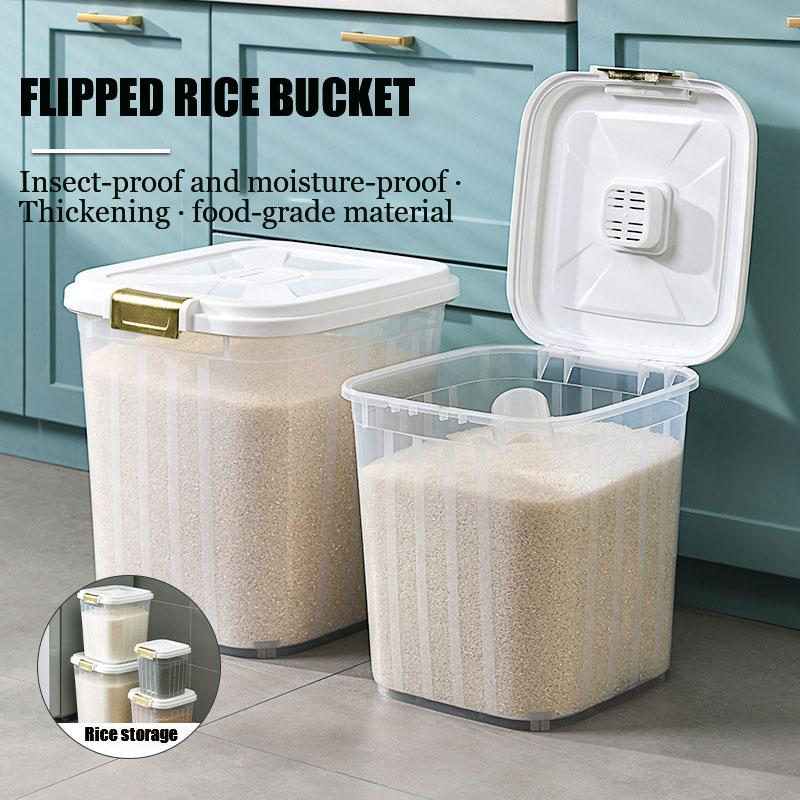 5/10/15/25 Kg Rice Dispenser Rice Storage Box Nano Bucket Insect ...